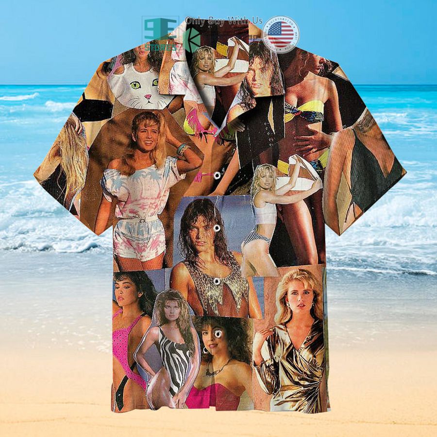 pretty girls collage hawaiian shirt 1 87113