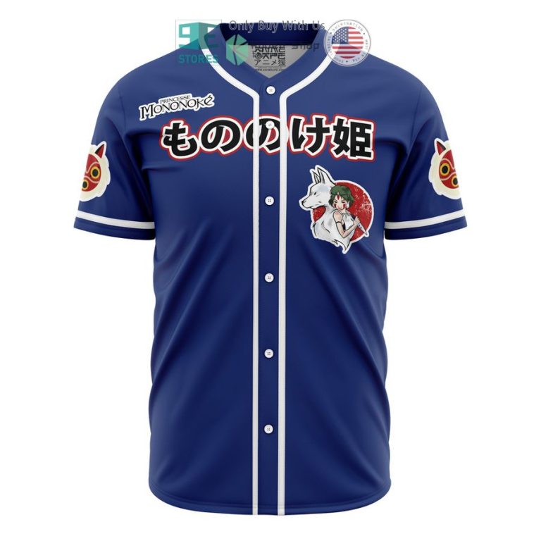 princess mononoke studio ghibli baseball jersey 1 87421