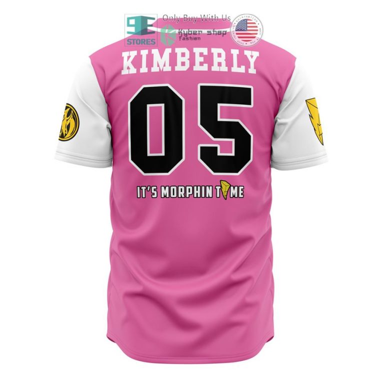 pterodactyls pink power rangers baseball jersey 3 99407