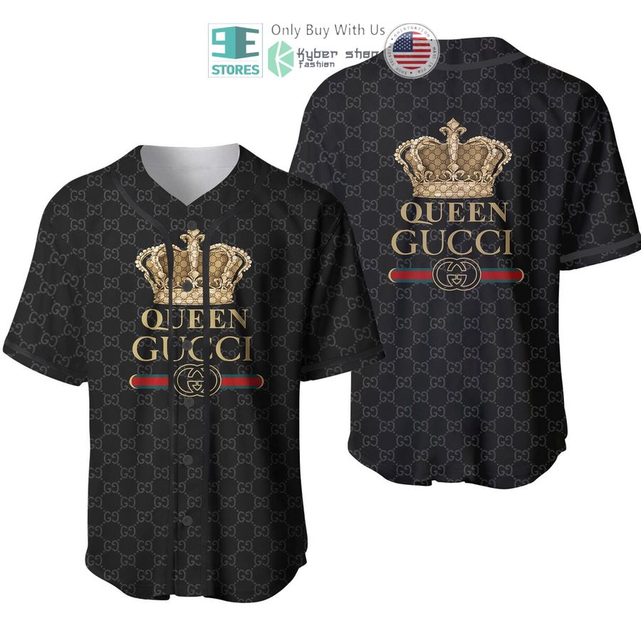 queen gucci black pattern baseball jersey 1 52503