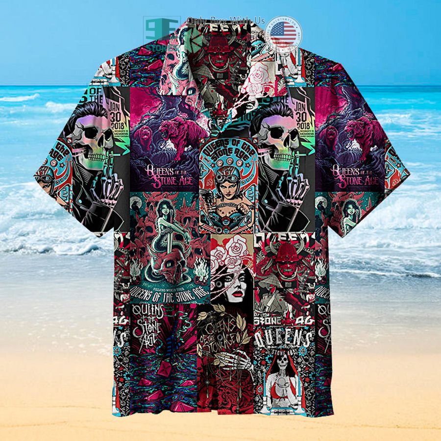 queens of the stone age rock and roll hawaiian shirt 1 46617