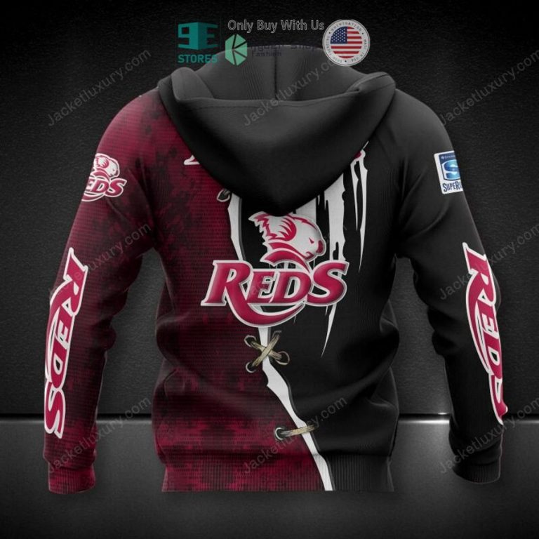 queensland reds 3d hoodie polo shirt 2 17503