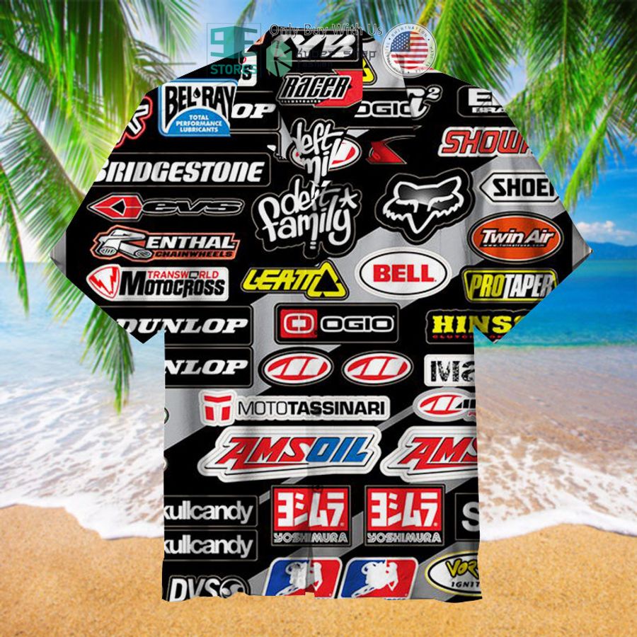 racing car labeling black hawaiian shirt 1 70322