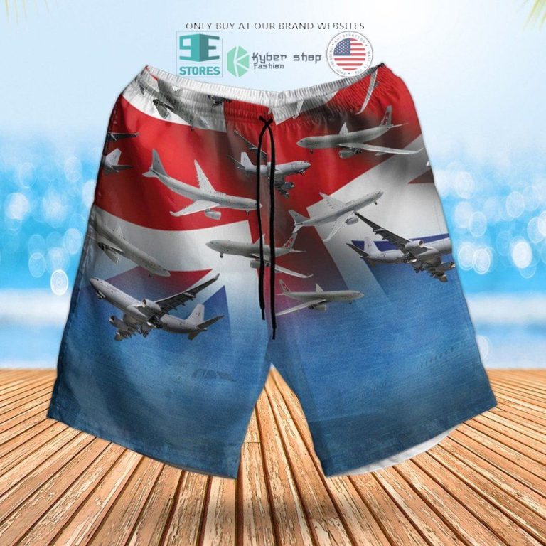 raf airbus a330 voyager hawaiian shirt shorts 3 91655