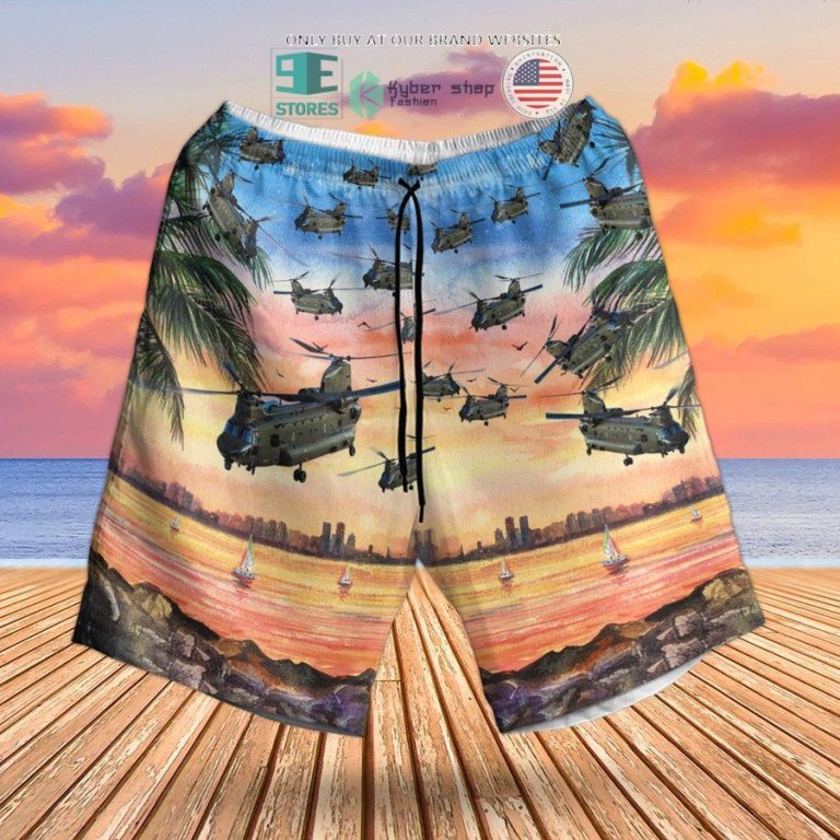 raf boeing chinook hc mk6 hawaiian shirt shorts 3 89151