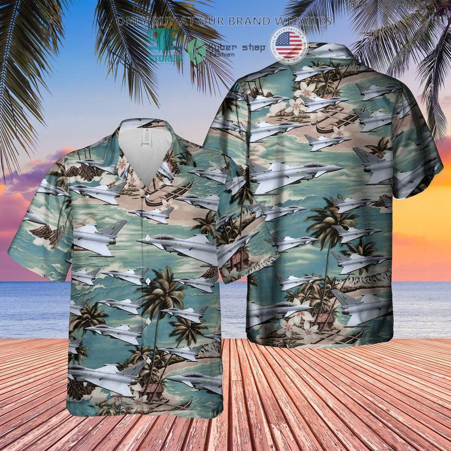 raf eurofighter typhoon fgr4 hawaiian shirt shorts 1 35919