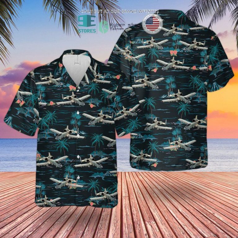 raf historical fairchild republic a 10a thunderbolt ii hawaiian shirt shorts 2 59201