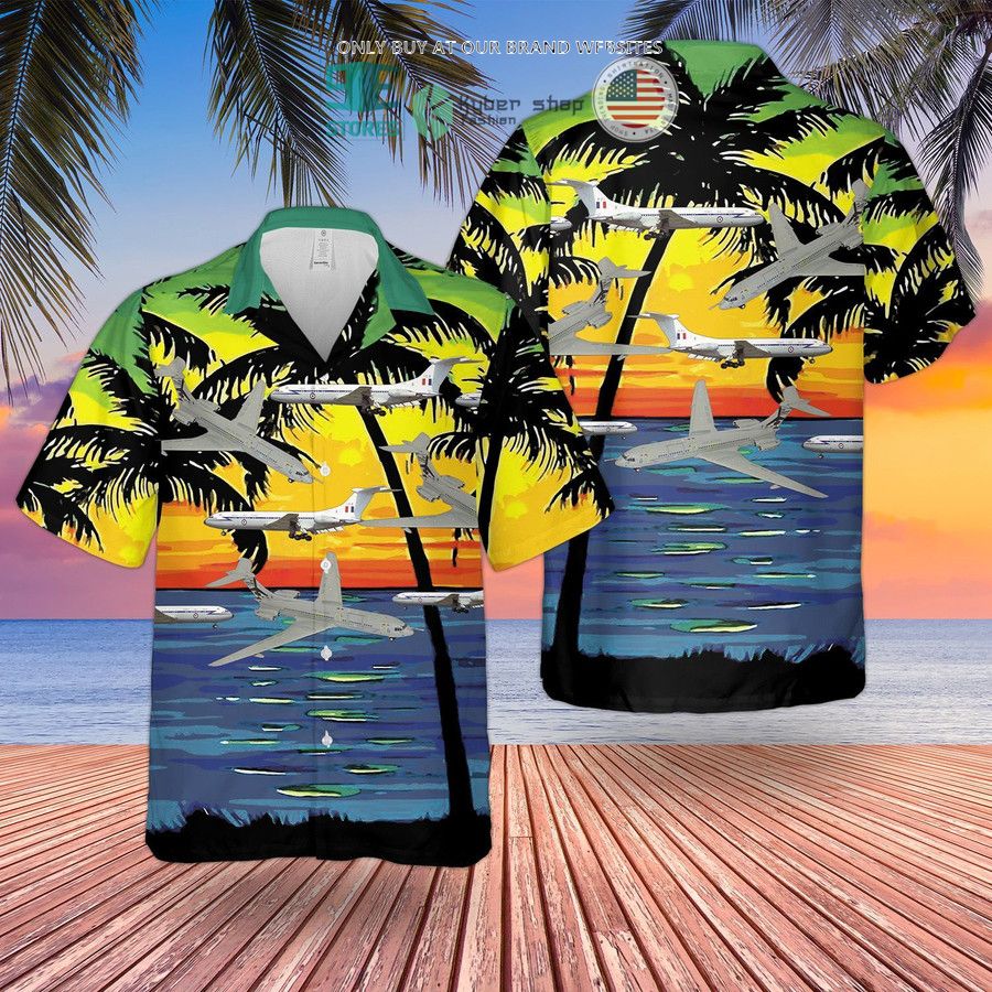 raf historical vickers vc10 hawaiian shirt shorts 1 40281
