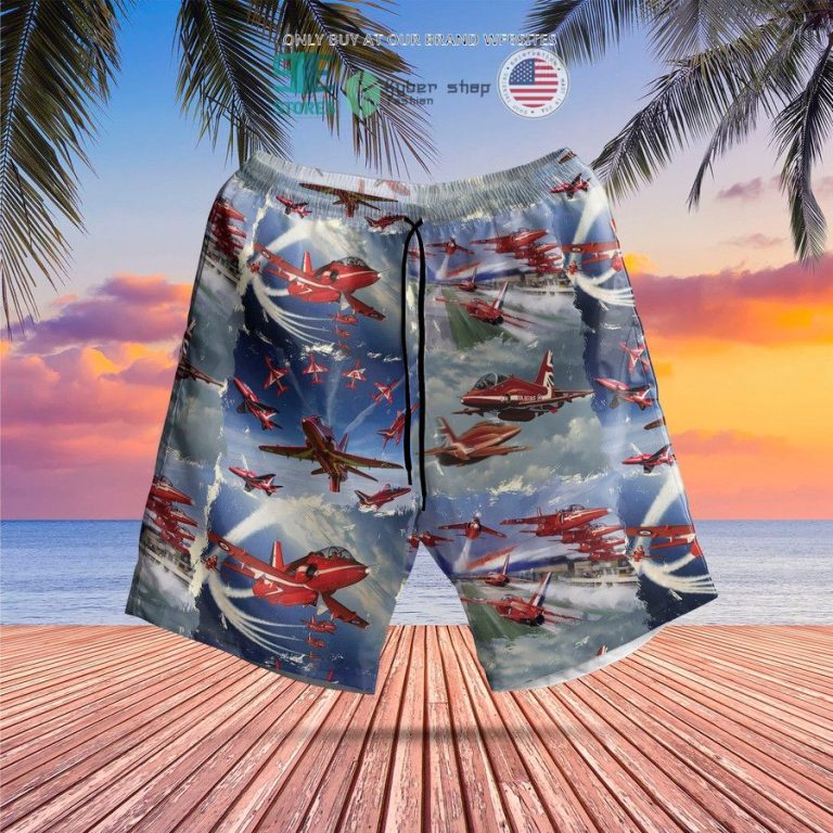 raf red arrows air show hawaiian shirt shorts 3 33873