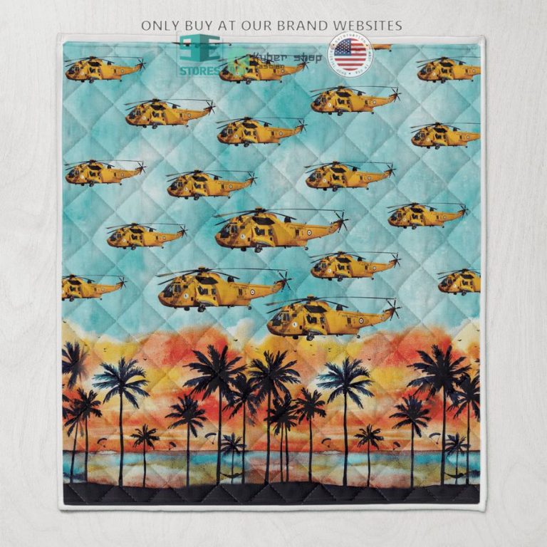 raf westland sea king har3 quilt blanket 2 8128