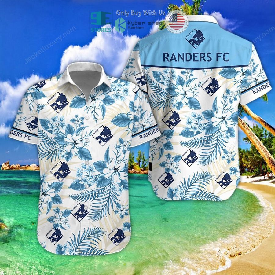 randers fc flowers hawaiian shirt shorts 1 1555