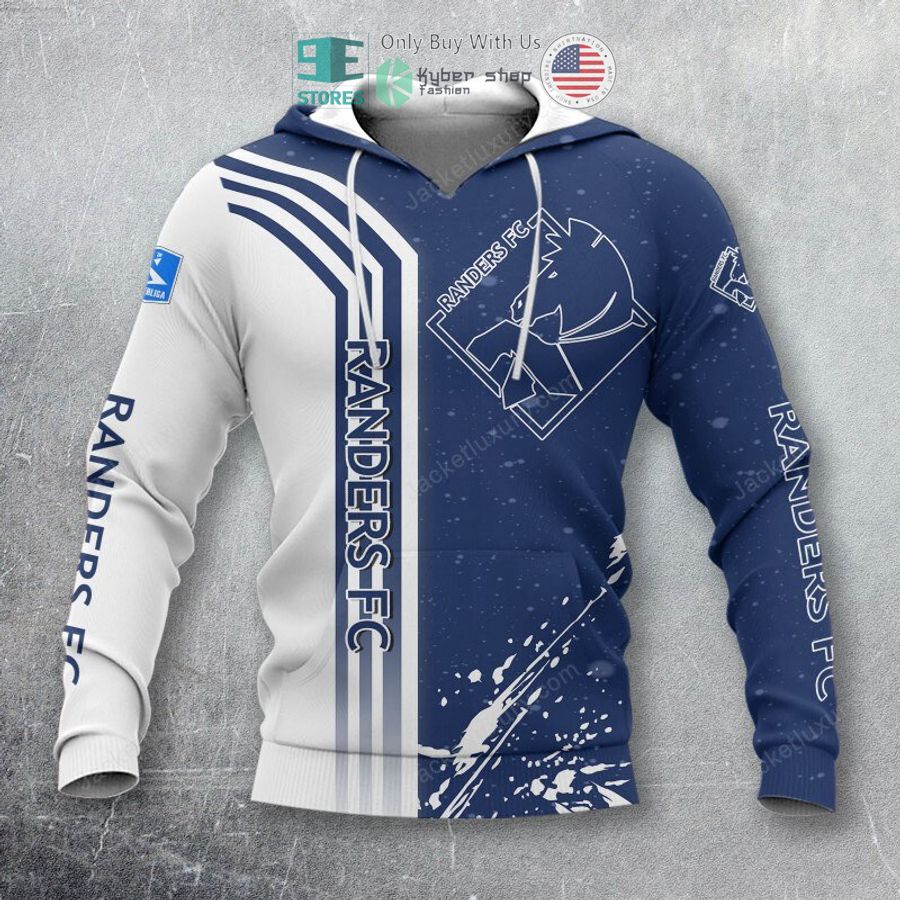 randers fc white blue polo shirt hoodie 2 99076