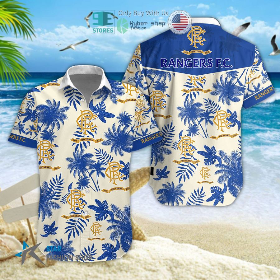 rangers f c hawaiian shirt shorts 1 15058