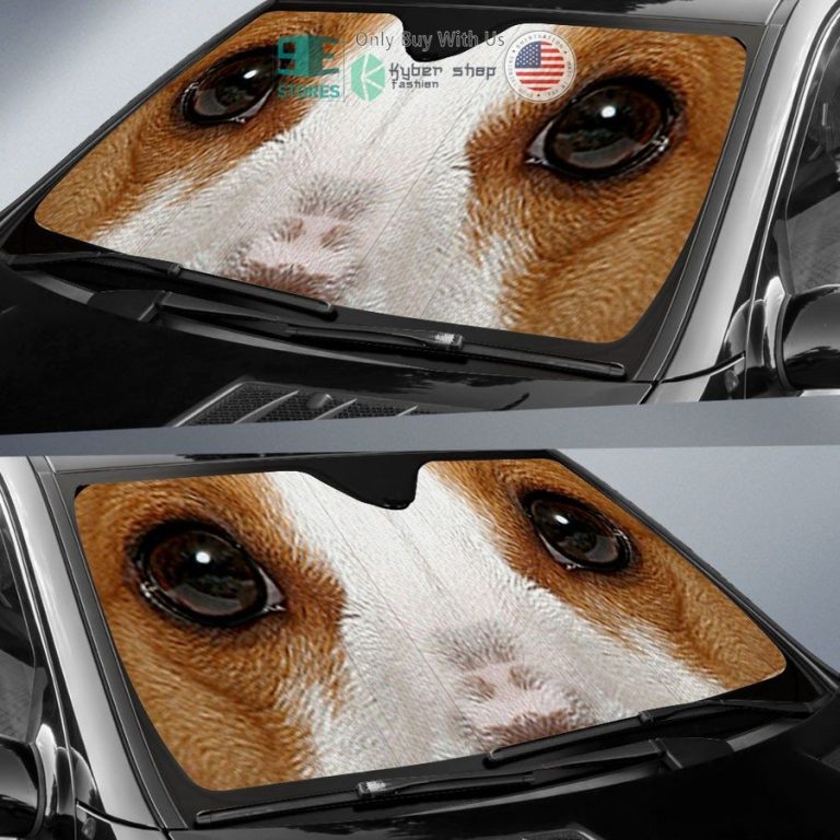 rat terrier eyes car sun shade 2 36808