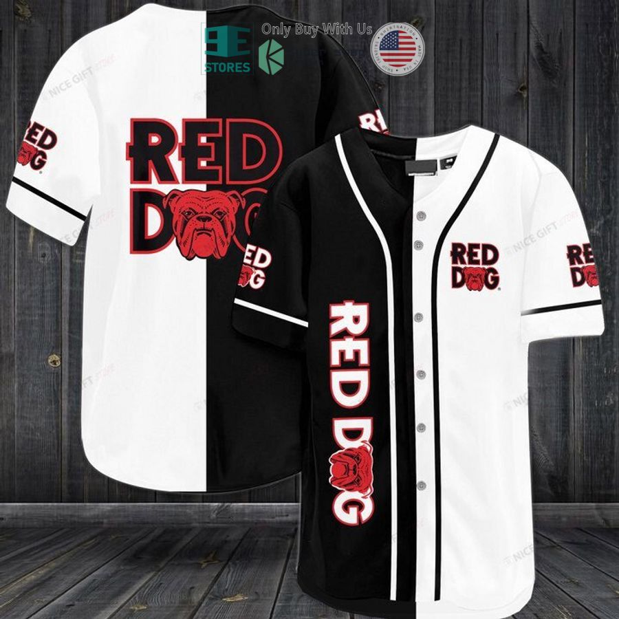 red dog logo black white baseball jersey 1 48452
