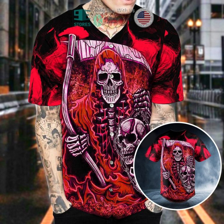 red grim reaper skull baseball jersey 2 1827