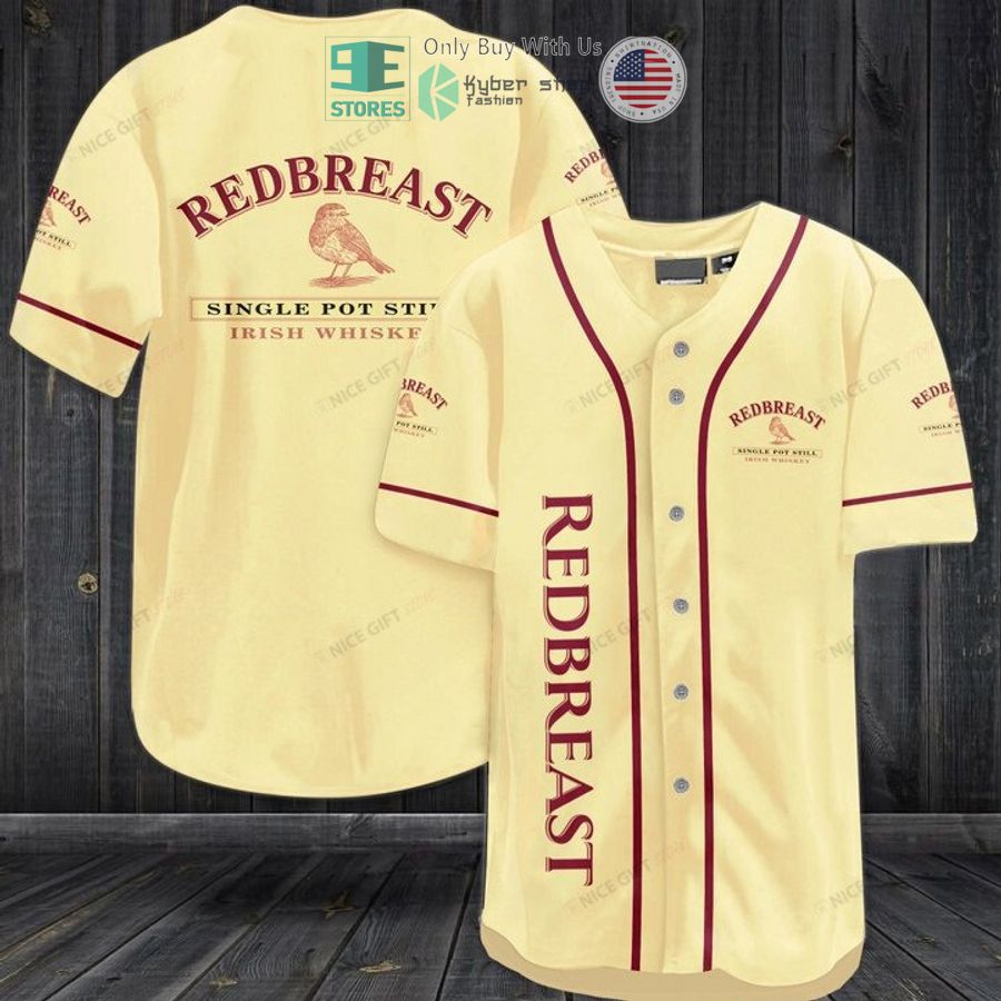 redbreast irish whiskey logo baseball jersey 1 87332