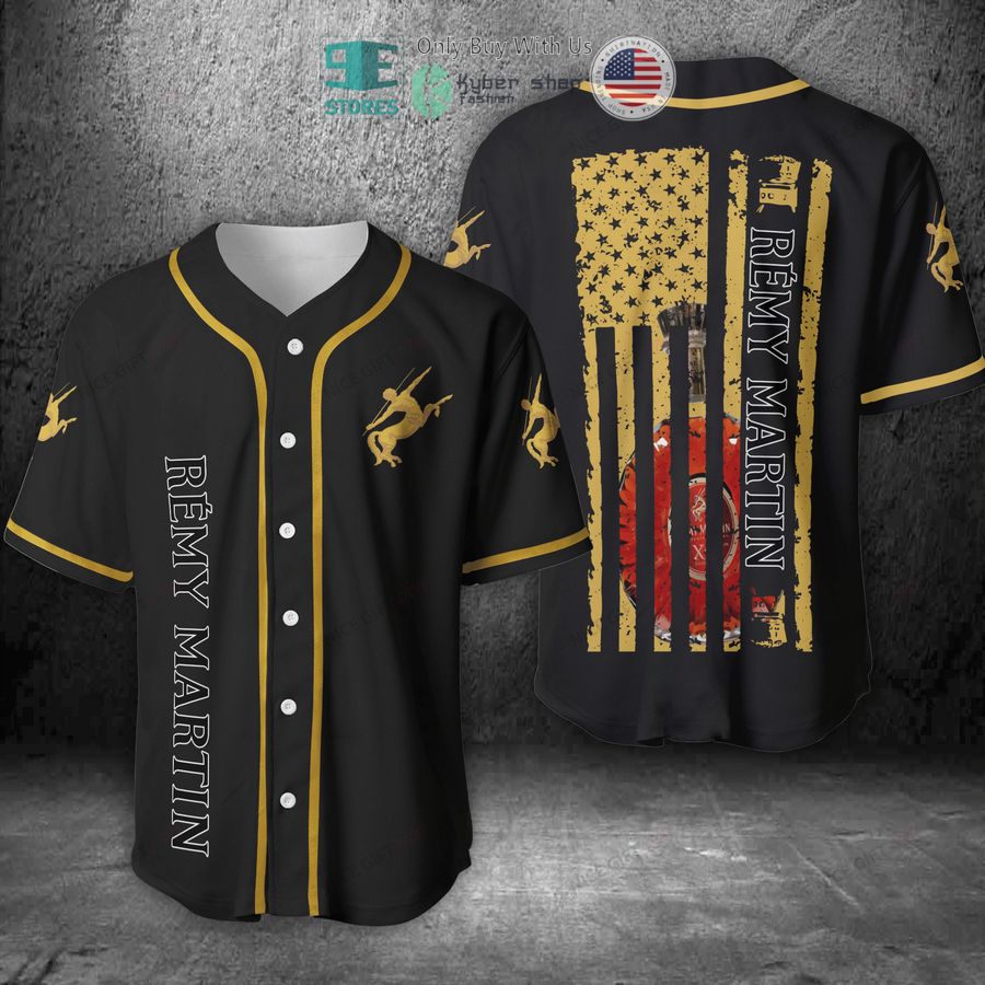 remy martin united states flag black baseball jersey 1 25105