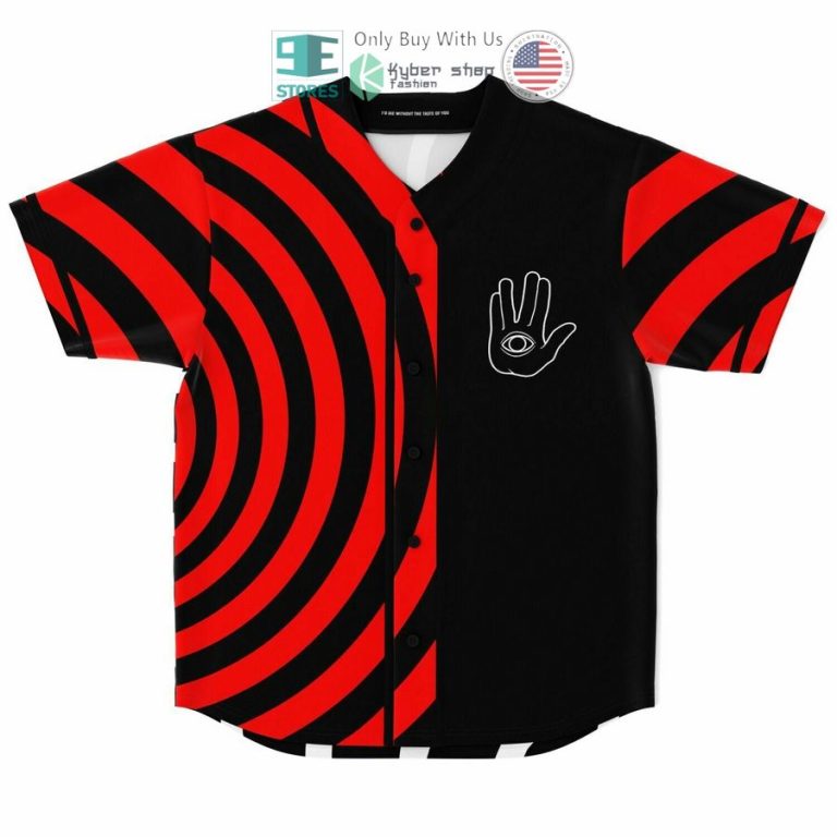 rezz logo black red baseball jersey 1 78078