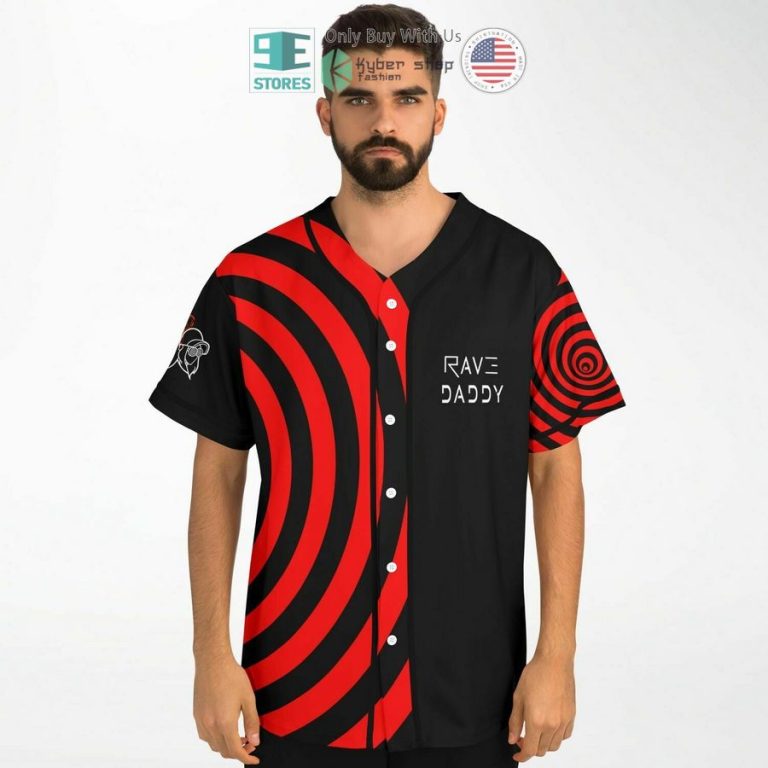 rezz rave daddy black red baseball jersey 3 21687