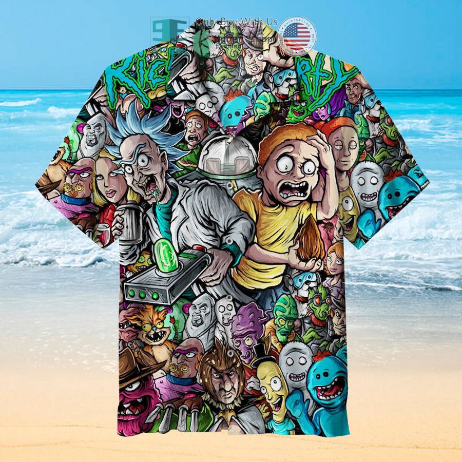 rick and morty characters hawaiian shirt 1 74817