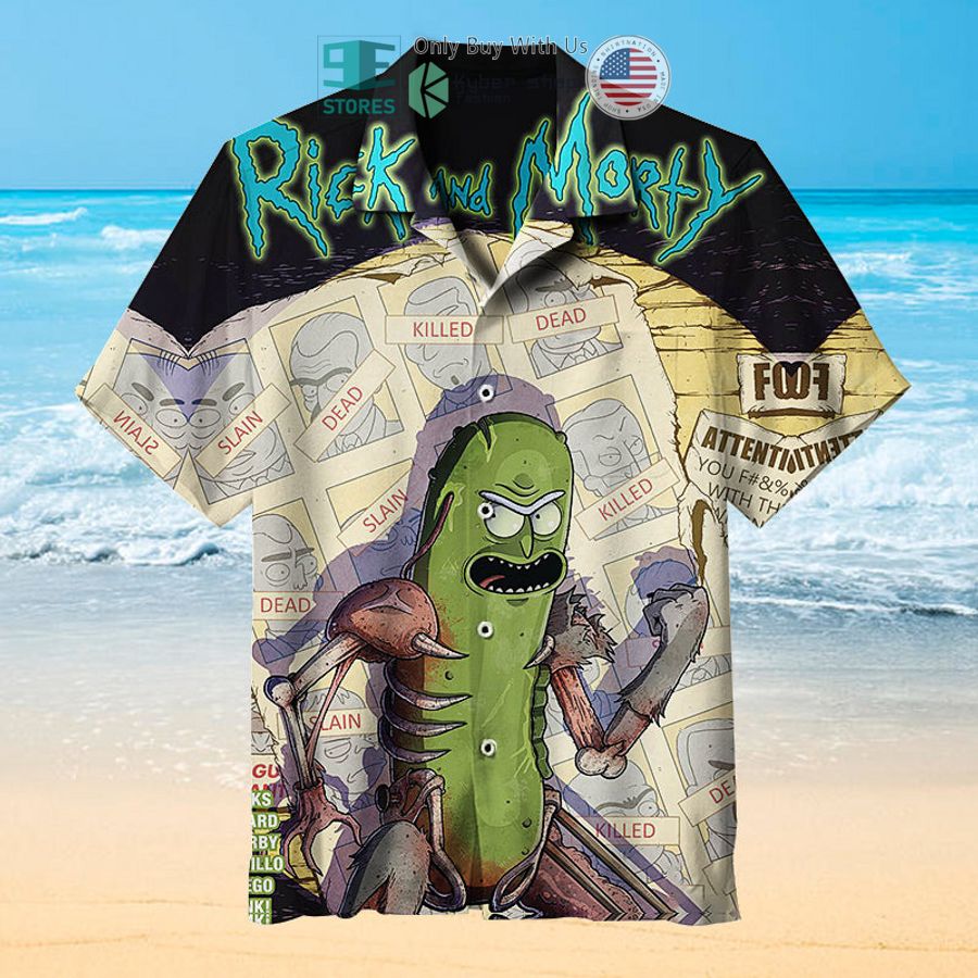 rick and morty pickle rick hawaiian shirt 1 52306