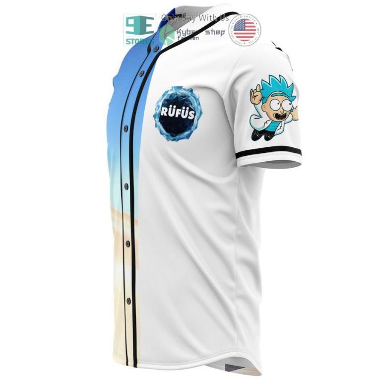 rick sanchez rufus white blue baseball jersey 3 9258