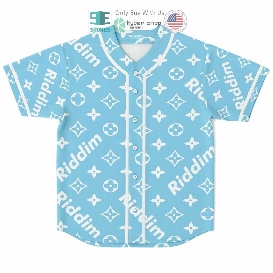 riddim louis vuitton blue pattern baseball jersey 1 82032