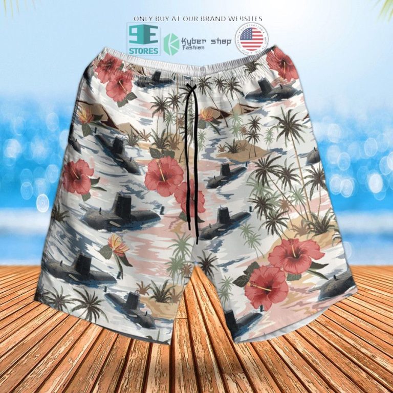 rn astute class submarine hms audacious s122 hawaiian shirt shorts 3 38625