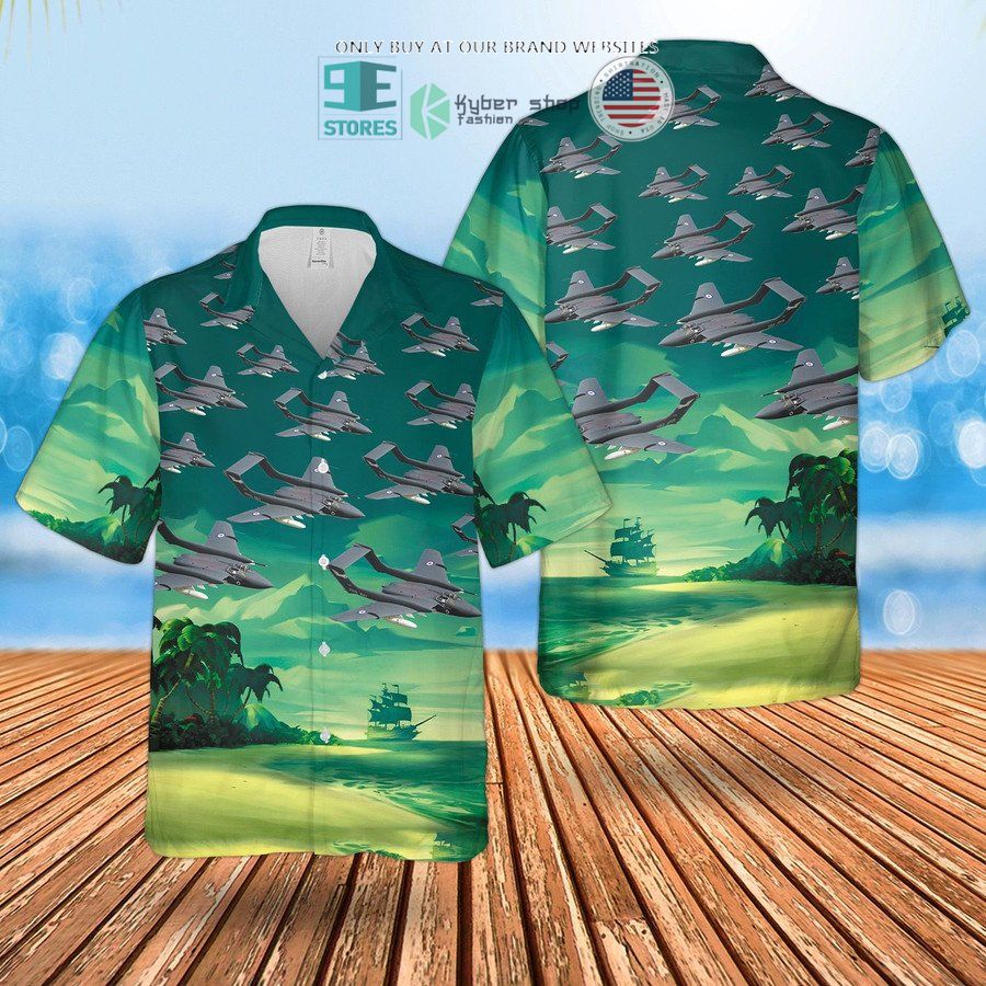 rn historical sea vixen green hawaiian shirt shorts 1 22633