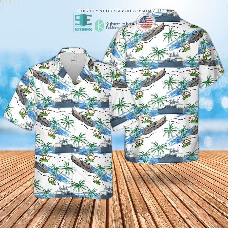 rn hms bulwark l15 hawaiian shirt shorts 2 15906