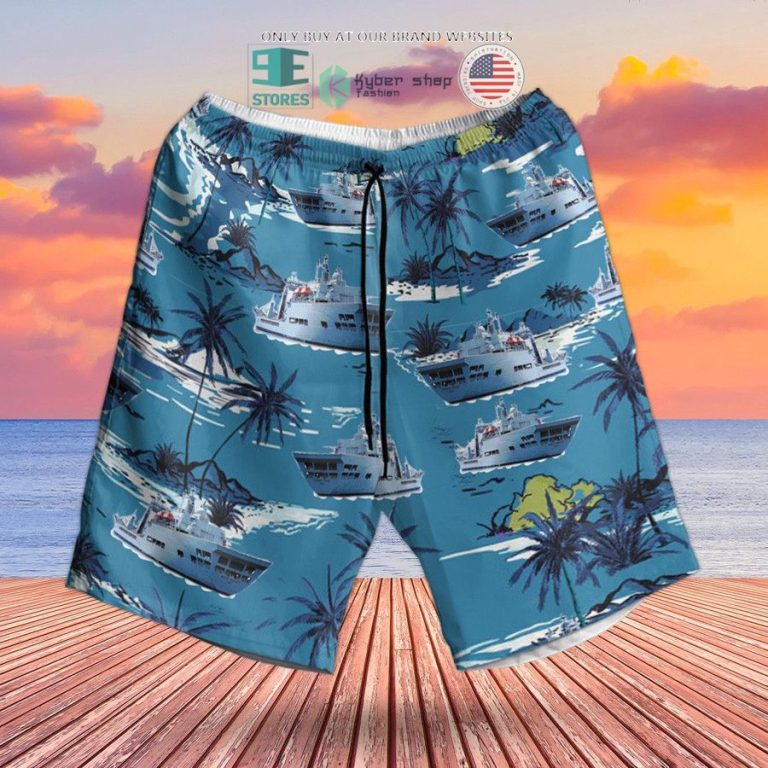 rn rfa wave knight a389 fast fleet tanker hawaiian shirt shorts 3 7146