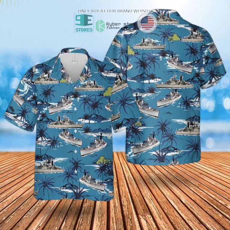 rn sheffield class type 42 destroyer hawaiian shirt shorts 1 42592