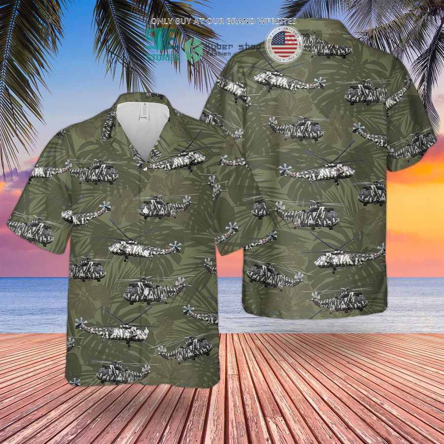 rn westland sea king hc4 jungly arctic camouflage hawaiian shirt shorts 1 4826