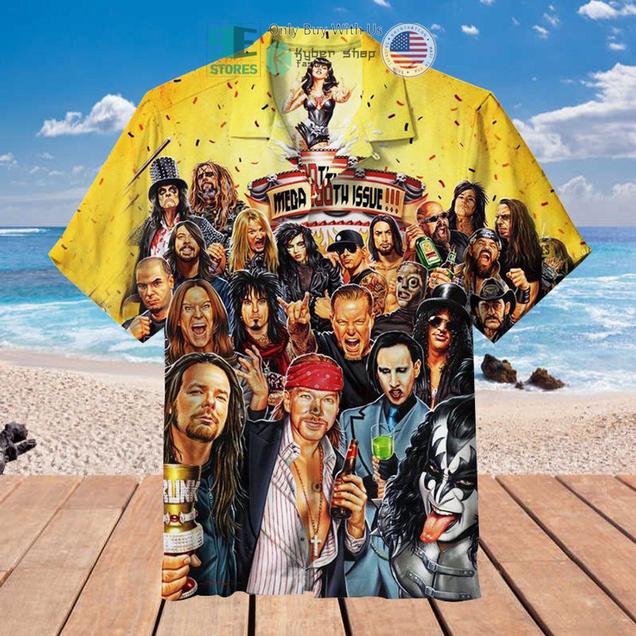 rock and roll 60th issue hawaiian shirt 1 65499