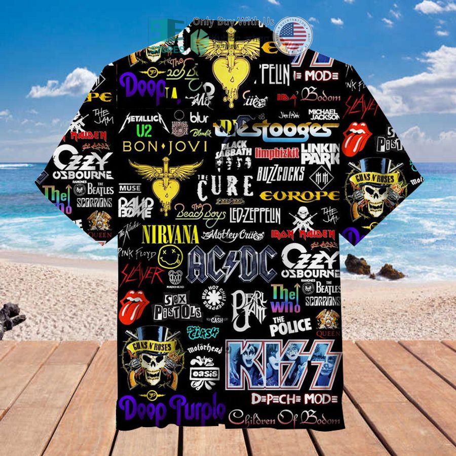 rock band collage hawaiian shirt 1 26552