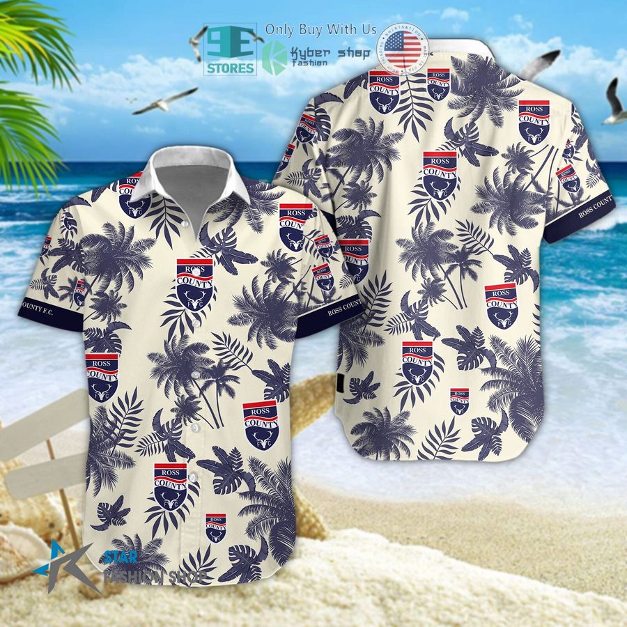ross county f c logo palm tree hawaiian shirt shorts 1 79867