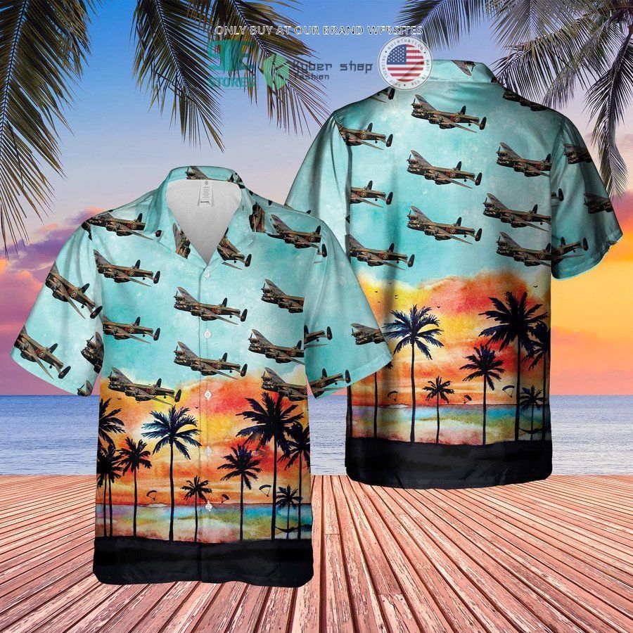 royal air force avro lancaster hawaiian shirt 2 40982