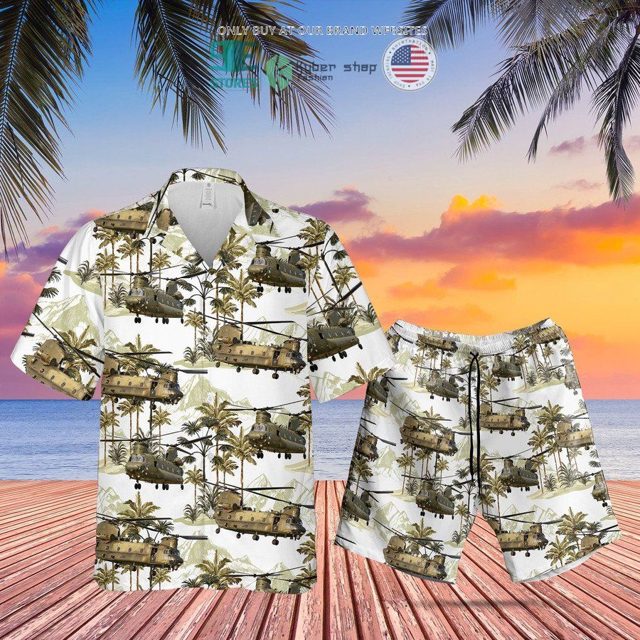 royal air force boeing chinook palm tree hawaiian shirt shorts 1 97752