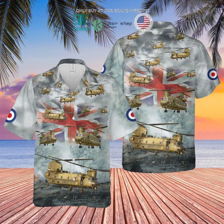 royal air force boeing chinook uk flag hawaiian shirt shorts 3 38204