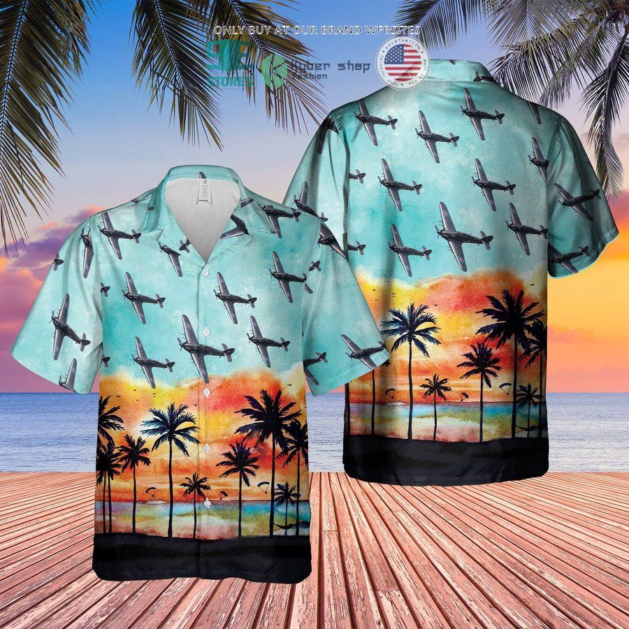 royal air force hawker hurricane night fighter hawaiian shirt 2 56766