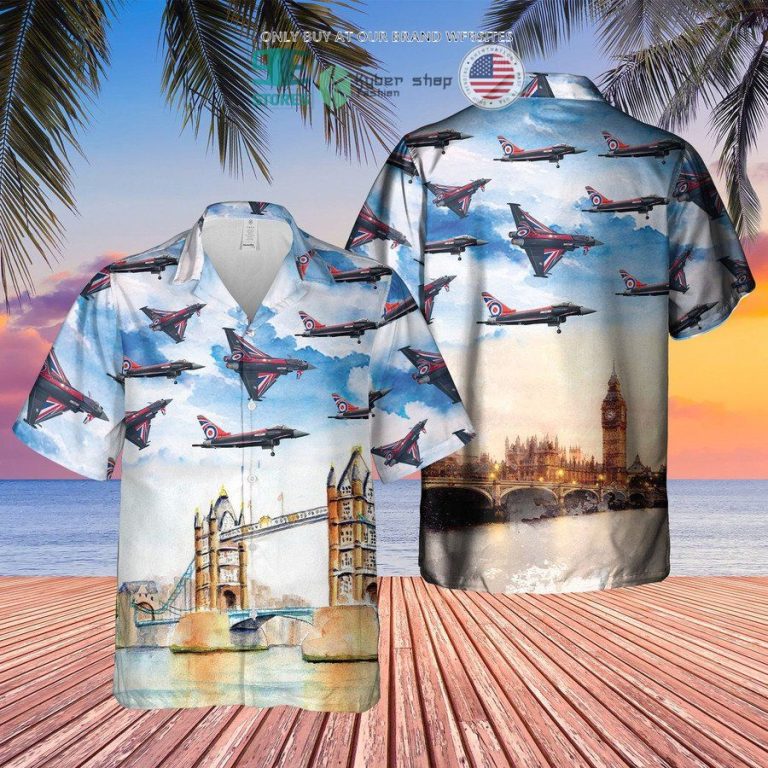 royal air force union flag typhoon aircraft sky hawaiian shirt shorts 3 83997