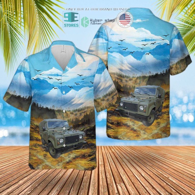 royal marines land rover wolf utility vehicle hawaiian shirt shorts 2 45506