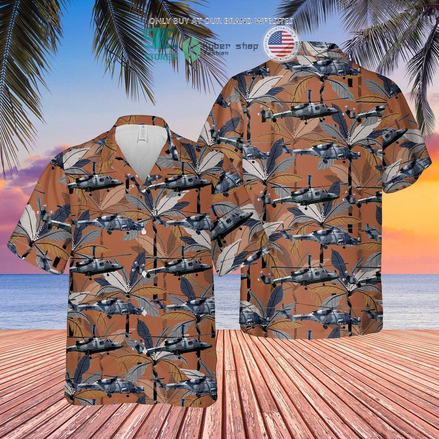royal navy agustawestland aw159 wildcat hma2 ah1 rotary wing hawaiian shirt shorts 1 31939