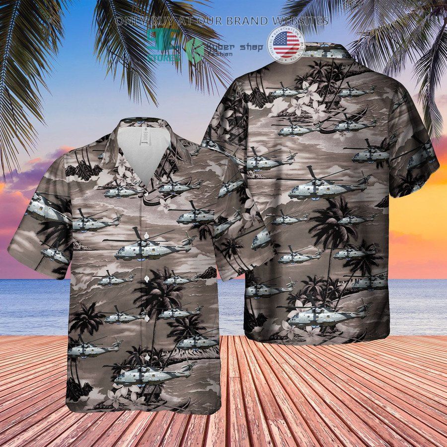 royal navy merlin hm mk2 grey hawaiian shirt 1 96627