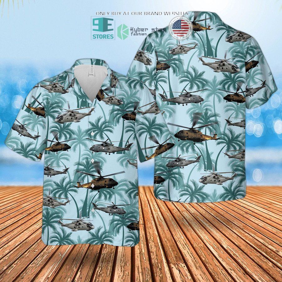 royal navy merlin hm mk2 hawaiian shirt shorts 1 11249
