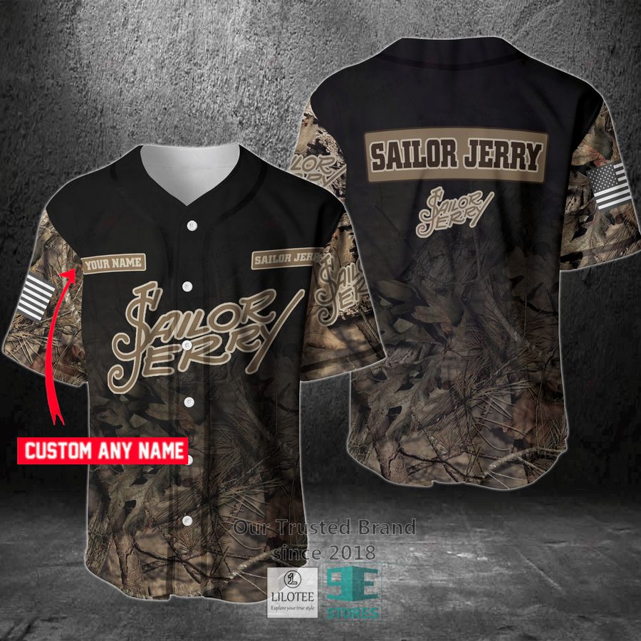 sailor jerry your name hunting baseball jersey 1 2973
