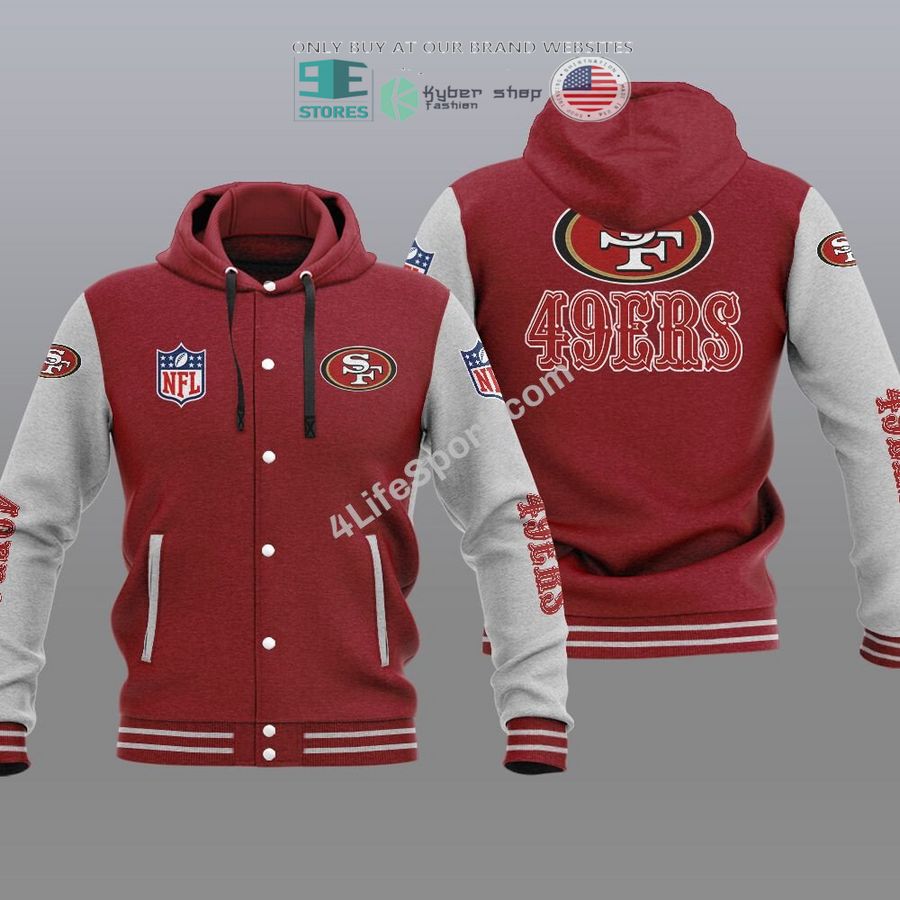 san francisco 49ers baseball hoodie jacket 1 26432