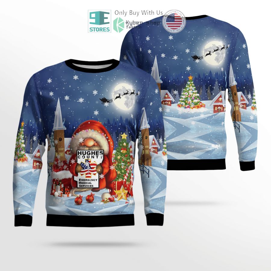 santa claus emergency medical service christmas sweater sweatshirt 1 59921