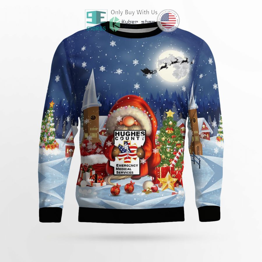 santa claus emergency medical service christmas sweater sweatshirt 2 15350